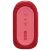 Bedienelemente des JBL GO 3 tragbaren Bluetooth-Lautsprechers, rote Farbe
