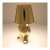 GOLD MAN table lamp model 4, front view, gold resin, standing figure, LED light, warm light