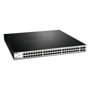 D-Link DGS-1210-52MP/E Комутатор 48x1000Mbps (48xPOE) + 4xGigabit combo SFP Управляем, за монтаж в стелаж, DGS-1210-52MP/E 39225737