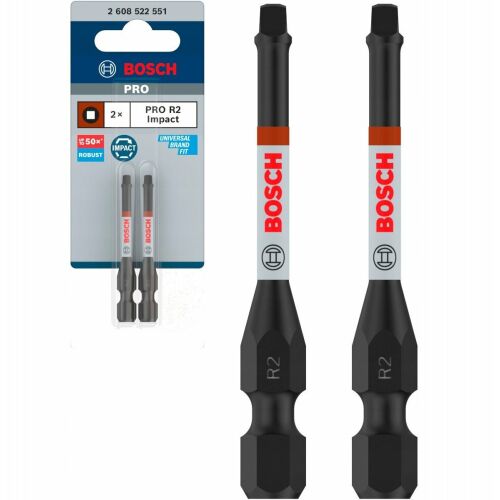Bosch PRO Impact R2 Robertson bitfej, 55mm, 2 darabos készlet - Szerszám