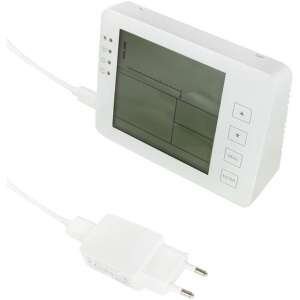 Logilink CO2 mérő három fokozatú kijelzővel, hőmérséklet és páratartalom kijelzővel, fehér - Logilink