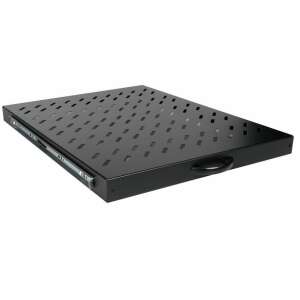 Rafturi glisant negru Equip EZVS-19-1-80-B pentru dulap server - Equip