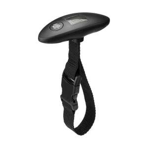 Goobay Gepäckwaage Schwarz (71882), digitale Gepäckwaage mit Band, schwarz, 40kg Kapazität - Koffer & Taschen