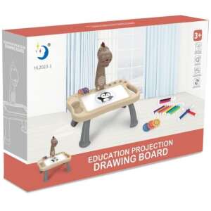 Manyuk Toys Dinós vetítős rajzasztal 48 ábrával, 12 tollal és 6 vetítő koronggal - Manyuk Toys