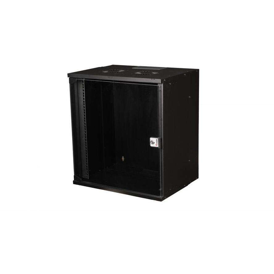 Equip Rack Szekrény - Falra Szerelhető - 12U - Fekete