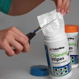 Șervețele de curățare ColorWay pentru suprafețe din plastic, 100 buc - Produse de curățare pentru calculatoare