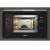 Whirlpool WMF200G built-in microwave, black, open door, AutoDefrost function