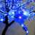 Close-up of Blue LED Sakura Fa 140cm Artificial Tree with Lights, Blue LED Cherry Blossom Flowers, Close-up of Blue LED Lights on Sakura Tree