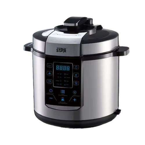 Winning Star Multifunktions-Elektro-Kochtopf, 6L, 1000W, ST-9303, Edelstahl-Elektro-Druckkochtopf mit digitalem Display