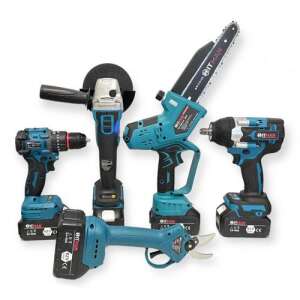 Set de scule electrice fără fir Hitman 5 piese, cu 3 baterii 62V, HT-BACD-2455-PROMAX 108807386