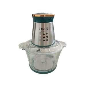 CMES Electric Food Processor, 800W, 2L, R.7040, stainless steel, green, glass bowl - Hand Chopper