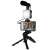 Vlogger Kit AY-49 with microphone, LED light and tripod for smartphone