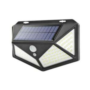 Ultra Erős Nagy Méretű Napelemes Lámpa Mozgásérzékelővel - Alkonyatkapcsolóval 180 LED HS-8010A solar powered motion sensor light with dusk to dawn sensor - Sumker