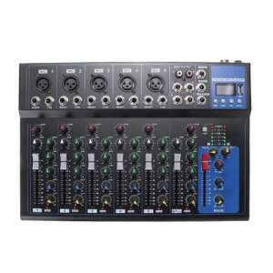 7-Kanal Bluetooth Tragbarer DJ-Mixer mit USB und Digitalem MP3-Player - Mischpulte