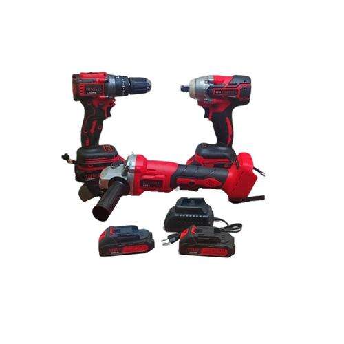 Kimiyo Power Tool Kit Angle Grinder Drill and Screwdriver 128V