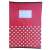Linomag® A5 math notebook with red glossy cover with white polka dots, 80 pages, 60 g/m²