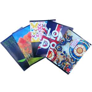 Set mit 5 Mathematik-Notizbüchern, Linomag®, mehrfarbiger glänzender Einband, A5, 80 Blatt, 60 g/m²