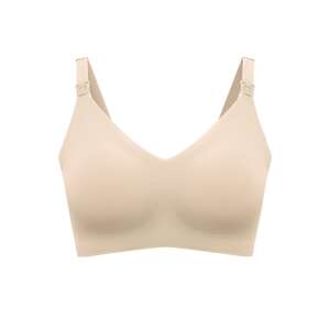 Seamless and Stretch-Free Nursing Bra - XXL, Beige
