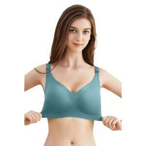 Seamless and Shrink-Resistant Nursing Bra - XL, Dark Green