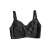 Nahtloser und bügelfreier Still-BH in Schwarz, Größe XL, Vorderansicht, zeigt die Cups und Träger des BHs
