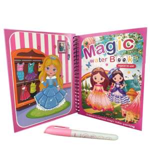 Wassermalbuch im Magic Book-Stil auf Englisch, Linomag®, Kleine Prinzessinnen, wiederverwendbar, für Mädchen und Jungen ab 3 Jahren