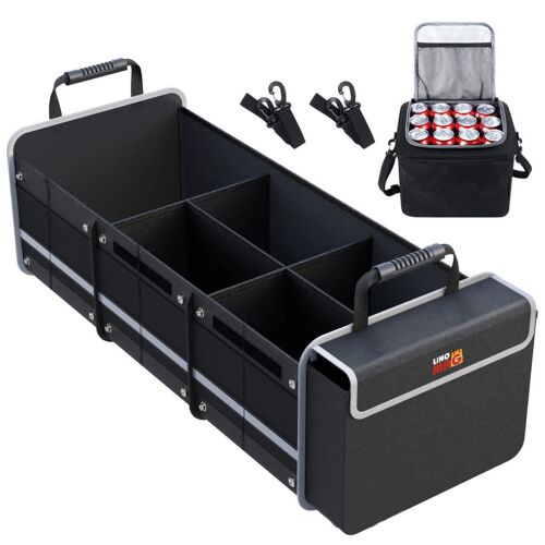 Linomag Car Trunk Organizer with insulated cooler bag