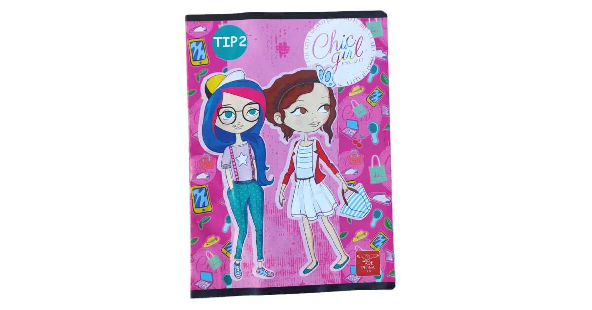 5-piece notebook set Type 2, Linomag®, for primary school education, girls' designs, A5, 24 pages, 70 g/m², multicoloured 108808275