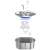 Linomag pet fountain parts, stainless steel, pump, filter, bowl