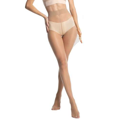 Linovit® 15 DEN Tights, beige, one size, tear-resistant, extra elastic, anti-run, comfortable, durable, women's tights