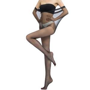 Linovit® 15 DEN Schwarze Strumpfhose, One Size, Reißfest, Strapazierfähig, Bequem, Damenstrumpfhose - Damenstrumpfhosen