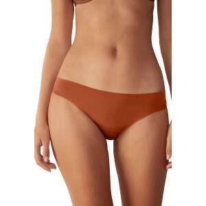 Women's Emilia Underwear, Low Rise, Seamless - Camel Brown, L