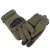 Green tactical gloves with touchscreen capability, L size