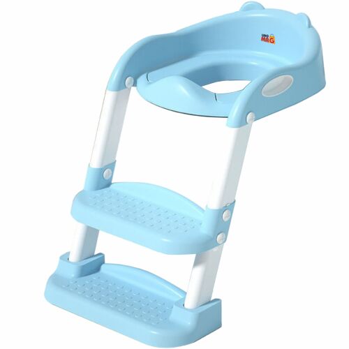 Linomag Gyermek WC-Szűkítő Létrával, blue toilet training seat with ladder