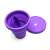 Linovit® Menstrual Cup Sterilizer, with menstrual cup inside, purple
