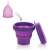 Sterilizator pentru cupa menstruală Linovit®, cu cupa menstruală, violet