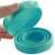 Linovit® Menstrual Cup Sterilizer, turquoise, 230 ml, silicone, foldable, travel-friendly, BPA-free, microwave safe
