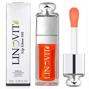Linovit Lip Glow Oil Olej wiśniowy Ożywiacz koloru Odżywczy Pomadka błyszcząca 6ml 0,20 fl oz Koral - Usta