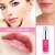 Linovit Lip Glow Oil 007 Raspberry Color Reviver Nourishing Glossy Lip Oil on lips and product close-up