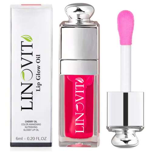 Linovit Lip Glow Oil Ulei de cireșe Revitalizator de culoare Hrănitor Ulei lucios pentru buze 6ml 0.20 fl oz