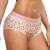 Citrus model menstrual underwear in XL size with orange and green floral print and pink lace trim