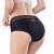 LINOVIT schwarze Menstruationsunterwäsche, Größe S, Rückansicht