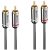 LINDY 1M DUAL PHONO kabel, CROMO LINE 109303174