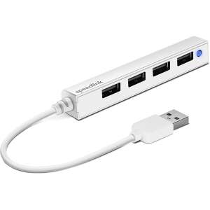 Speedlink sl-140000-we snappy slim usb hub, 4-port, usb 2.0, passive, white SL-140000-WE