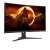 AOC C27G2ZE 27 inch curved gaming monitor, side view