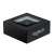 Logitech Bluetooth Audio Receiver, black, angled view, for connecting smartphones and tablets to home audio systems
