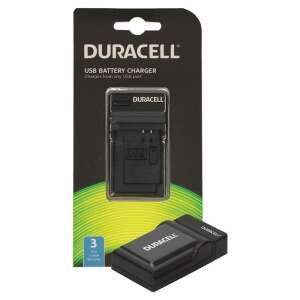 Duracell DRS5962 USB akkumulátor töltő, fekete, tölthető bármely USB porton keresztül - Duracell