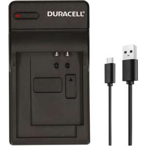 Duracell DRS5964 USB akkumulátor töltő, fekete, micro USB kábellel és USB kábellel - Duracell