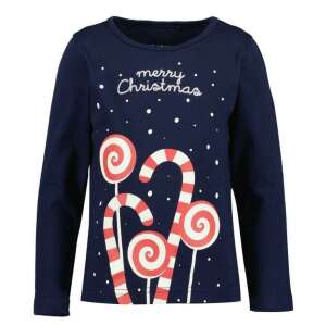 Tricou cu mânecă lungă Blue Seven Merry Christmas pentru copii cu imprimeu cu bețe de bomboane și bomboane - Bebeluși și copii mici