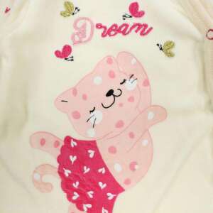 Piżama TOM and KIDDY dla niemowląt w wieku 18-24 miesięcy, kremowa z różowym wzorem kota - Tom et Kiddy