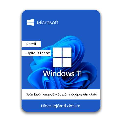 Microsoft Windows 11 Professional digitális licenc, kiskereskedelmi, e-mailben